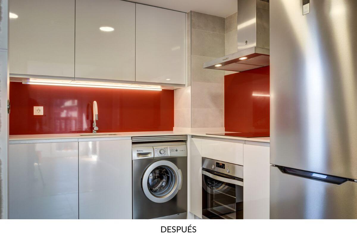 cocina moderna reformada en Zaragoza