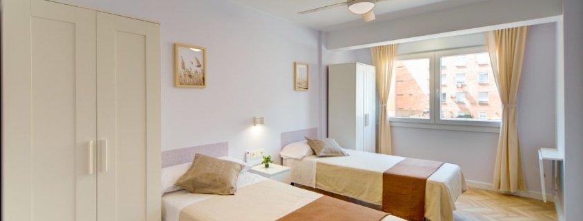 Habitación reformada tras reforma integral en Zaragoza